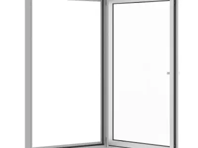 Metal Window 910mm x 1500mm 3D model