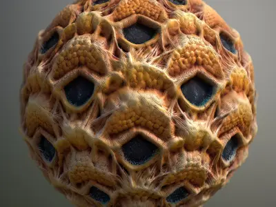 Material Skin Alien 5 Seamless PBR Texture Texture
