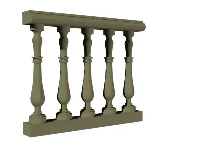 baluster autocad dwg 3d model for architecture  interior design Free 3D model
