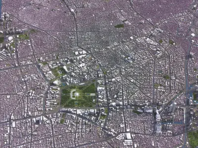 Jakarta Pusat - 3D City Model Low-poly 3D model