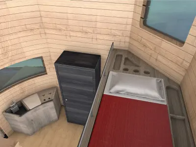 Design study of a marine refuge 3D model