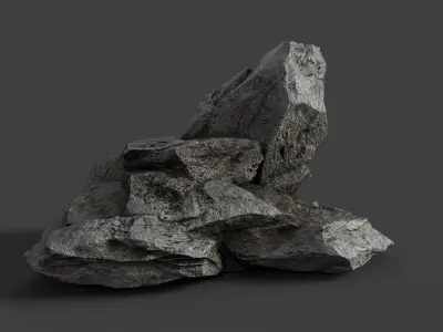 Rock 6-4 Low-poly 3D model