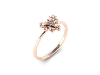 Jewelry Diamond Light Ring 12 3D print model