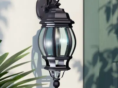 Vada Outdoor Wall Lantern 3D model