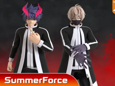 Jin Kougasaki  - TOUGEN ANKI 3D model