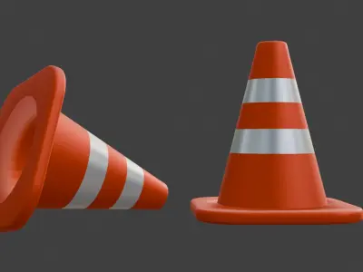 Traffic Cone Classic 3D model