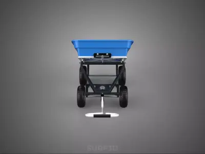 TIPPER POLYPROPYLENE PP TRAY BED GARDEN CART TROLLEY WHEELBARROW 3D model