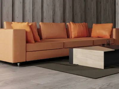 Sofa Set - Home Furniture 09 3D model