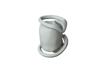 SciFi Shape Object Low Poly Low-poly 3D model 2