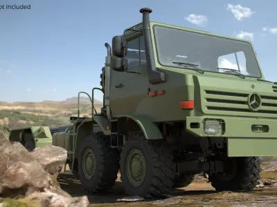  Mercedes Unimog Tactical Chassis Vehicle Green 