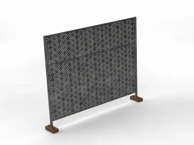 Temporary fencing 3D model