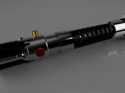 Obi-Wan Episode I Lightsaber 3D print model