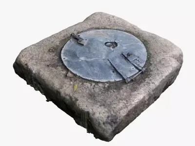 Water Well Low-poly 3D model