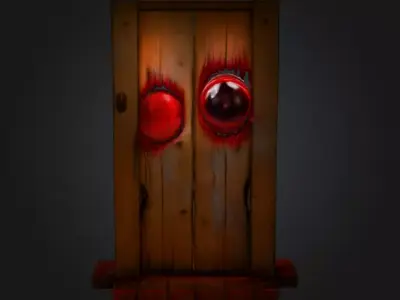 Creepy Red Alert Low-poly 3D model