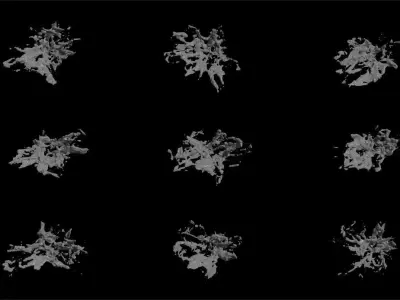 Muzzle Flash Gun Low-poly 3D model
