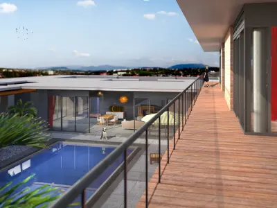 3d villa house model architecture 3D model