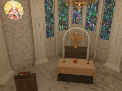 Church Set  Chapel of Soft Light 3D model