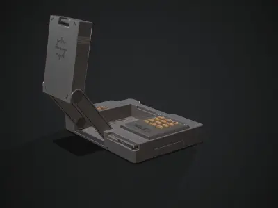 Sci-fi portable console Low-poly 3D model