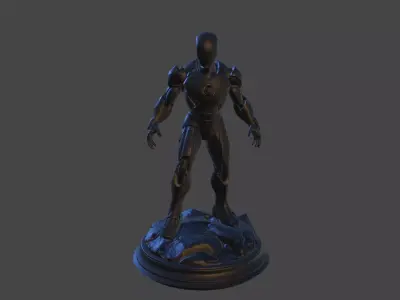 Iron Sentinel  High Poly Collectible 3D print model