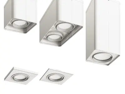 Light Star Monocco Black  3D model