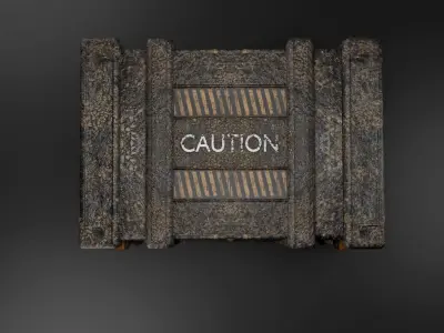 Sci-Fi Storage Crate 3D model order