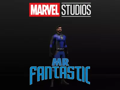 Mister Fantastic Low-poly 3D model