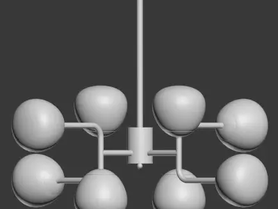 Chandelier 6 Pendant Lamp Erich Maytoni 3D model