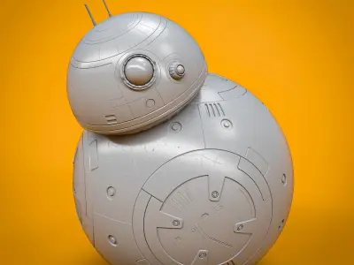 Star Wars BB-8 3D Print Ready Model Kit 3D print model