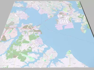 Cityscape Baltimore Maryland USA 3D model