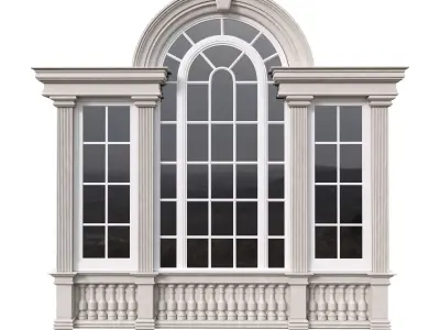 Architectural Classic Window 3D Model 15 3D model