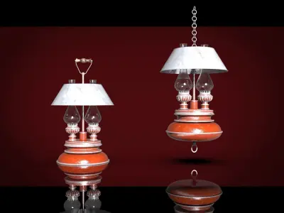 Kerosene lamps 3D model