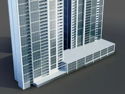 Forte towers - Dubai 3D model