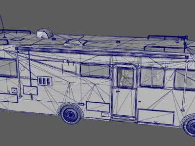 Stylish RV Low-poly 3D model