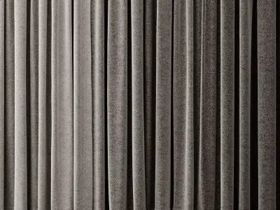 Curtains 6 herringbone 3D model
