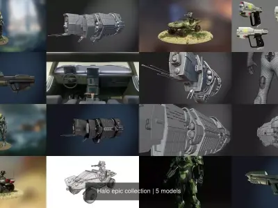Halo epic collection 3D Model Pack