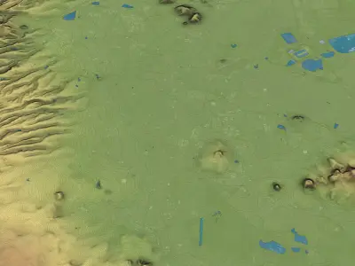 Mexico City - Topography Terrain 3D City 3D Model Pack