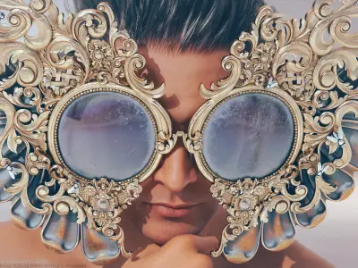 Des Papillons Lunettes (Maison Des Monstres Collection) - DAZ Files