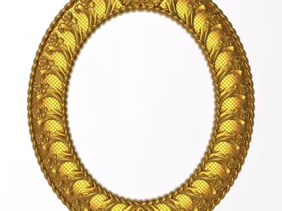 Carved Picture Frame 3D model