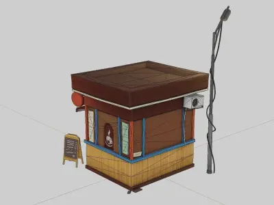 Roma Kava Coffe Free low-poly 3D model