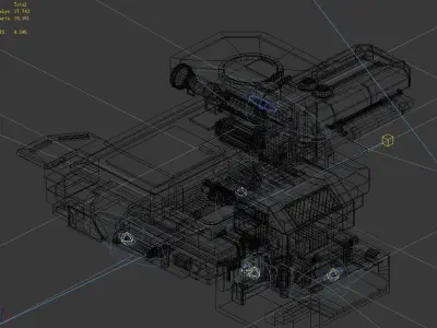 Spacecraft - Ground Platform 01 3D model