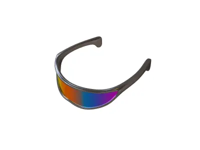 Future Technology Glasses v3 003 Low-poly 3D model