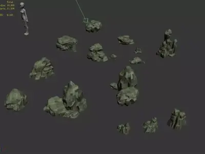 Mountain - Stone - Rockery 69 3D model