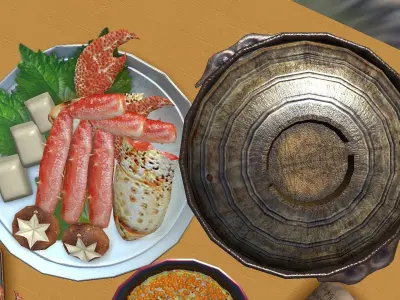 Japanese cuisine 3D model