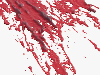 Swirly Blood Splatter vol1 12 3D model
