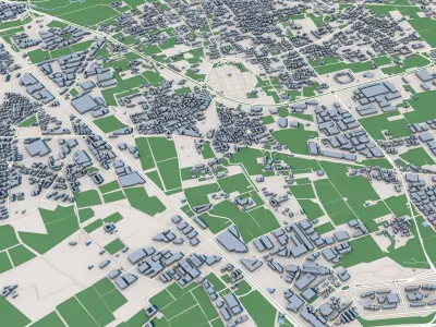 Monza City Italy 3D model