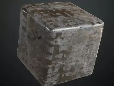 Grungy Wet Futuristic Panel Engraving PBR Seamless Texture