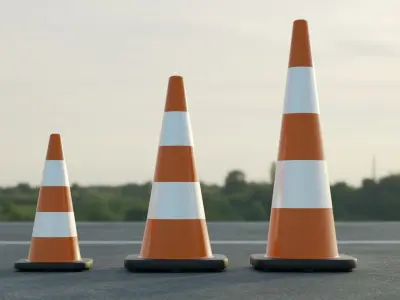 Traffic cone 3D model