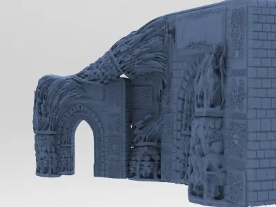 Dantes Inferno Corpse mount archway Kitbash 3D model