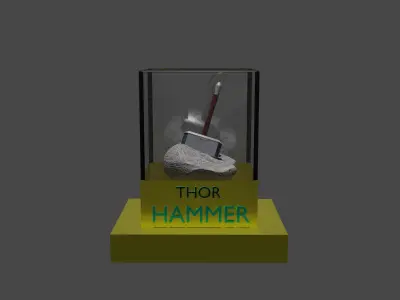 thor hammer 3D model buy