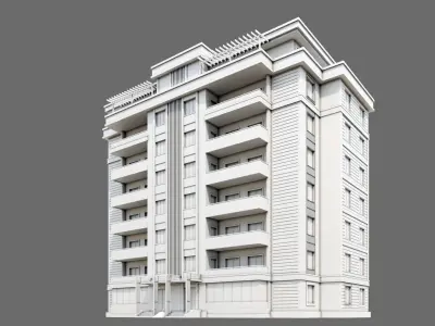 Residental Building ID040 3D model